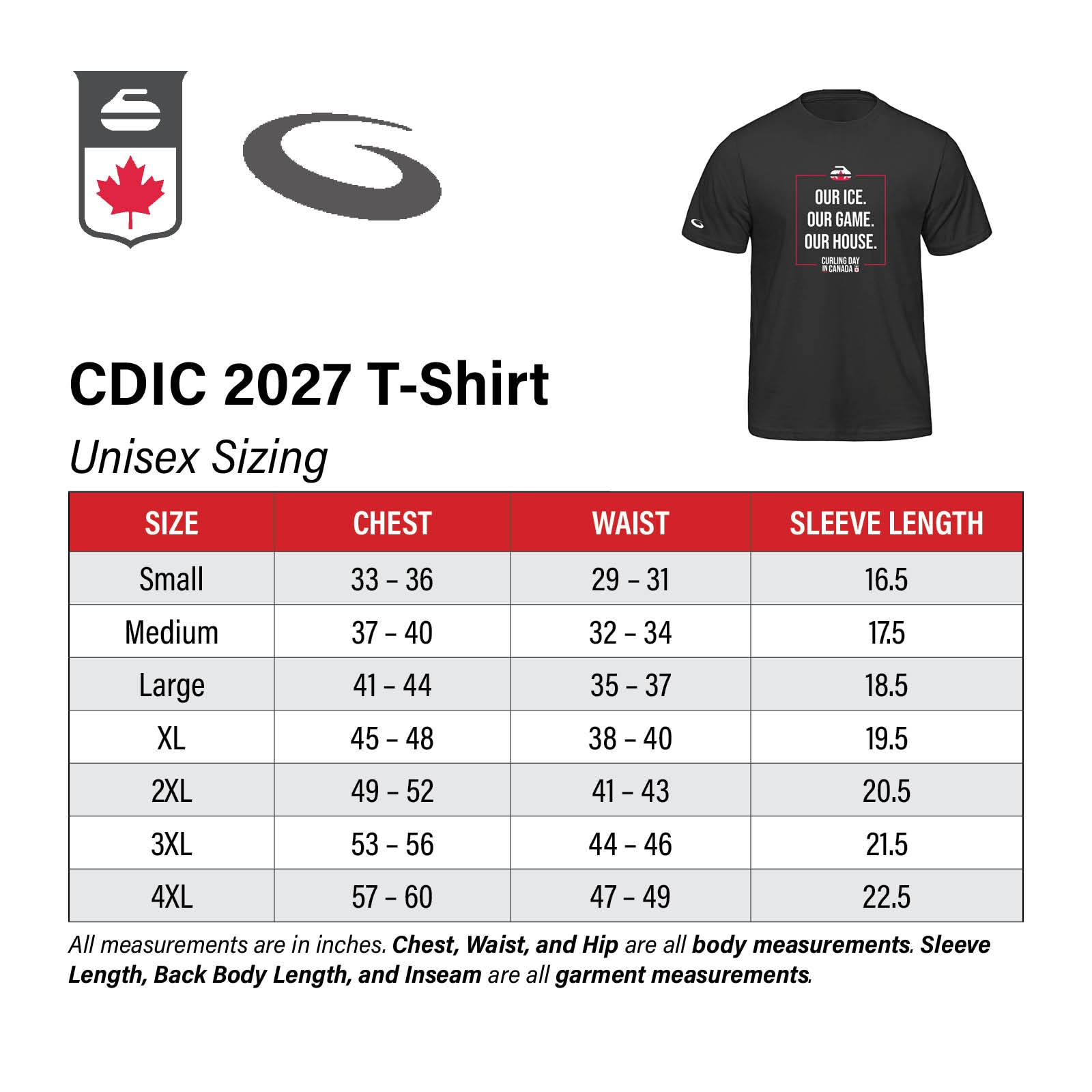 CDIC 2027 T-Shirt | Goldline Curling Apparel